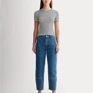 Everlane Women's utility barrel jeans in medium wash
